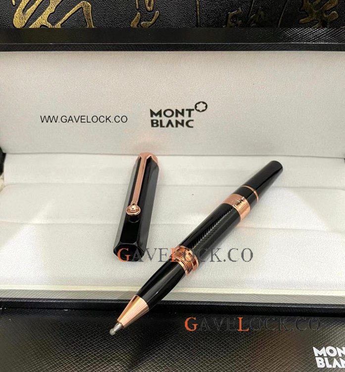 Copy Montblanc William Shakespeare Rose Gold Rollerball Pen
